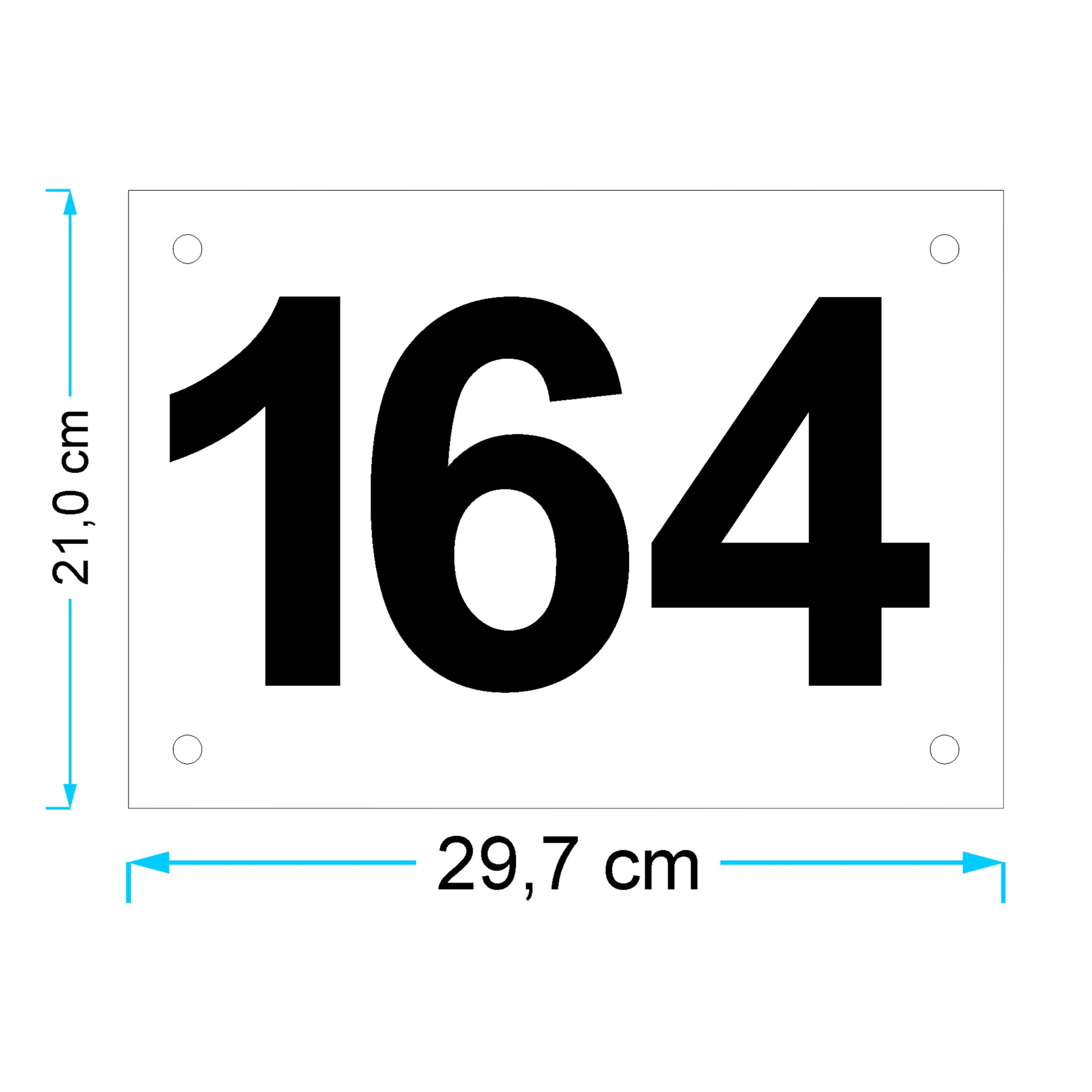 TABLICZKA ADRESOWA WYSOKIEJ JAKOŚCI TABLICZKA DOM Długość 30 cm