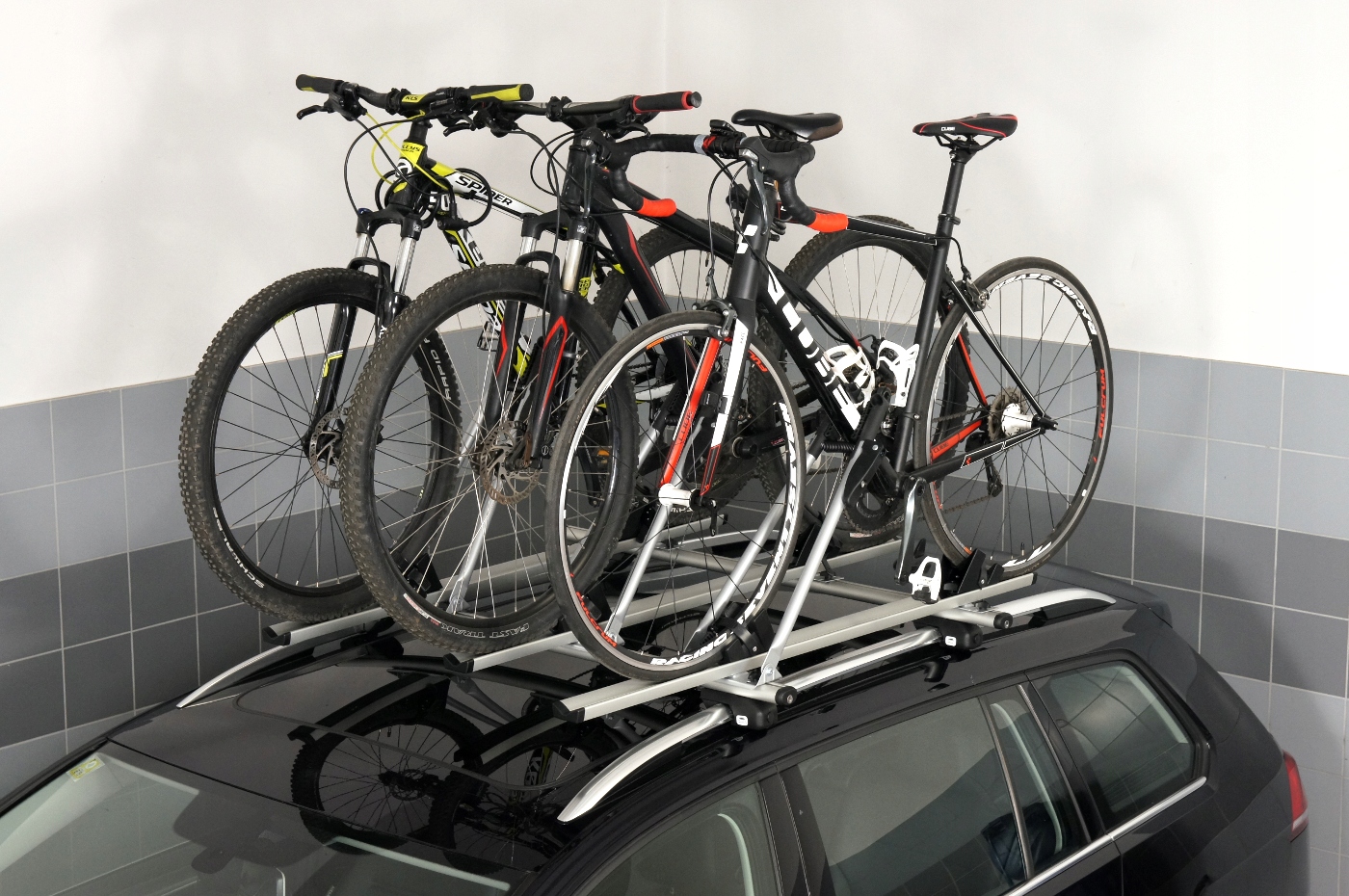 3 x Bagażnik uchwyt rowerowy na dach AMOS TOUR Model Tour