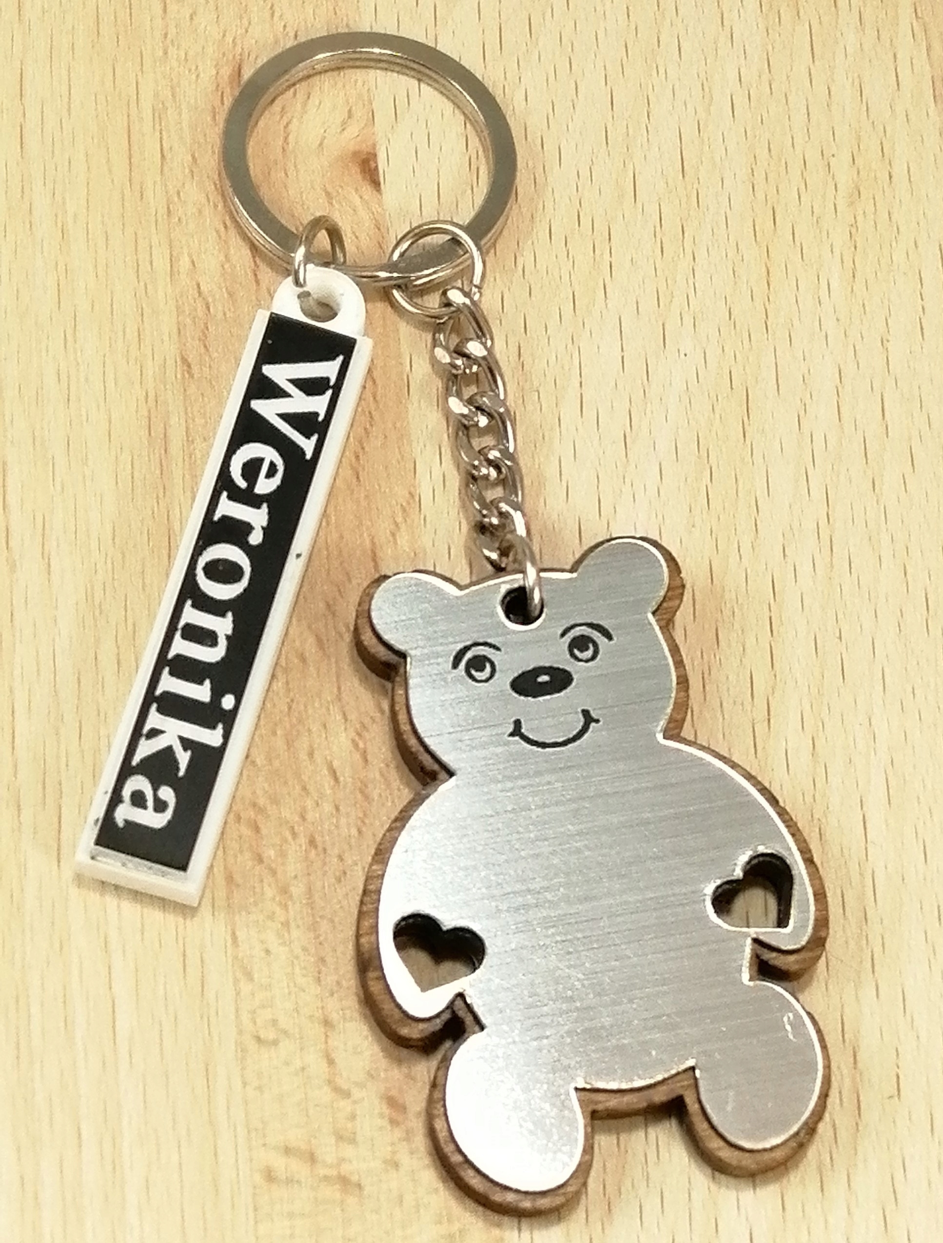 BRELOK DO KLUCZY MISIEK IMIĘ ZAWIESZKA PREZENT Kolor wielokolorowy