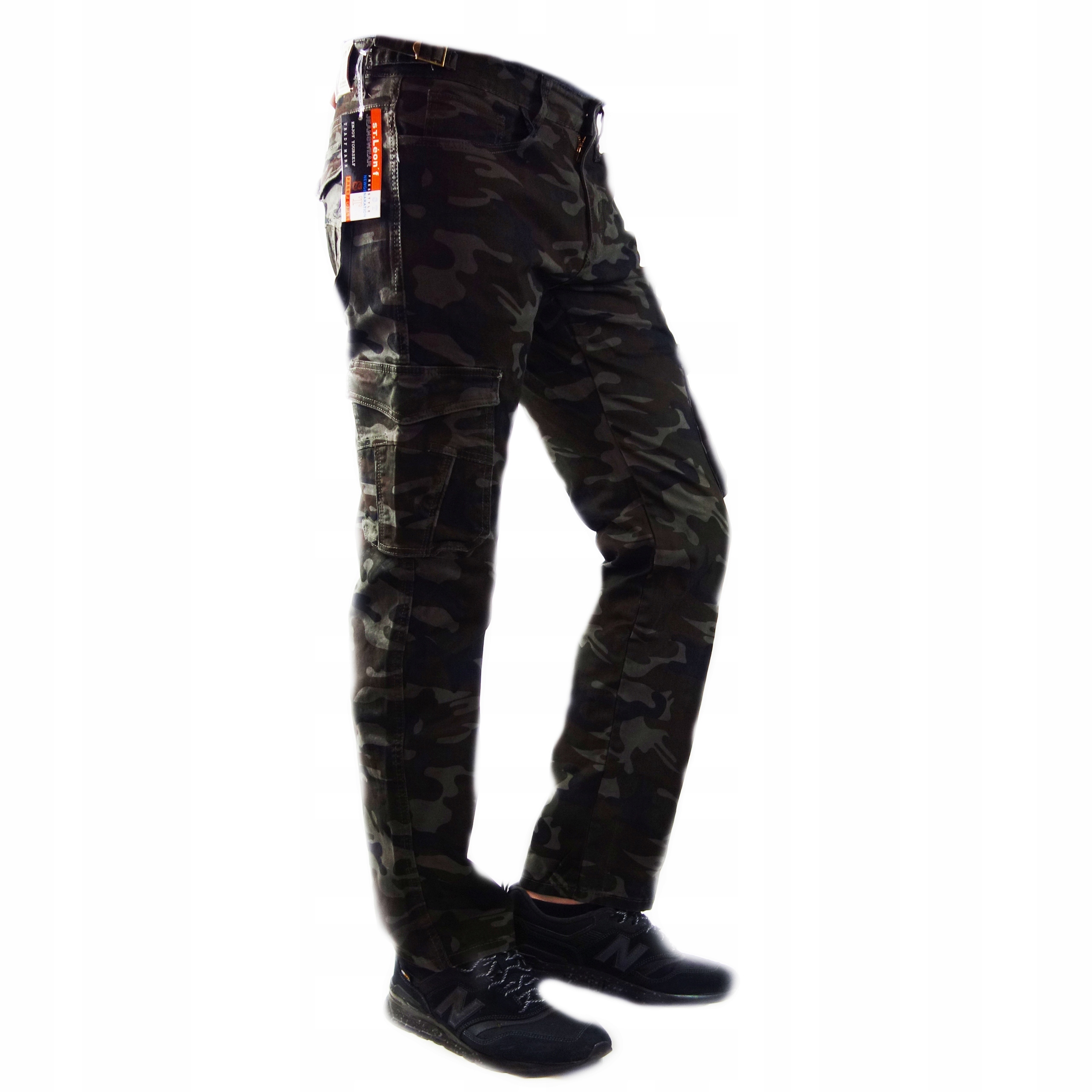 SPODNIE BOJÓWKI MORO ROBOCZE KIESZENIE Marka inna