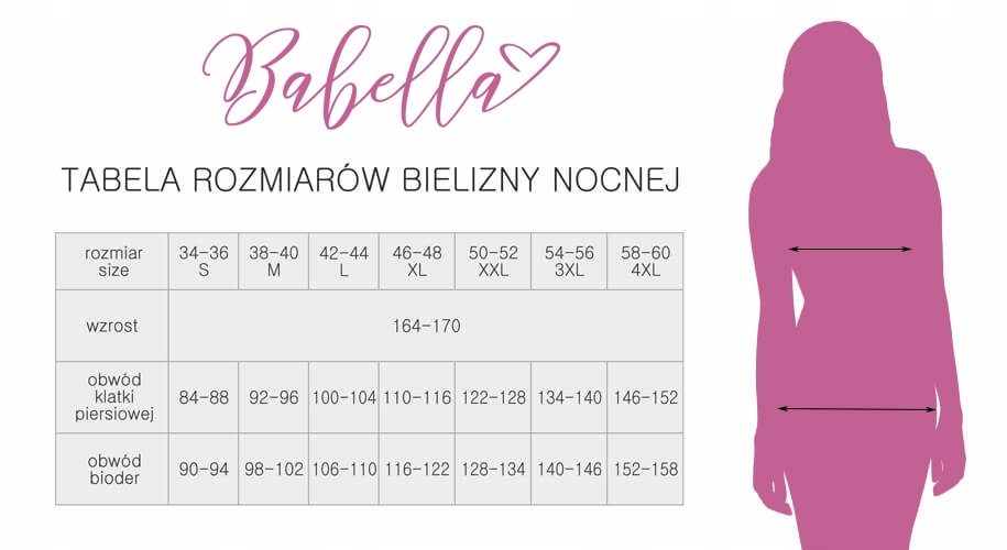 Piżama Elizabeth Babella ~ wiskoza, falbana ~ XL Model elizabeth