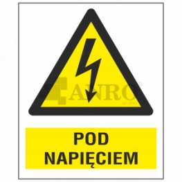 

Naklejka "pod Napięciem" 74x105