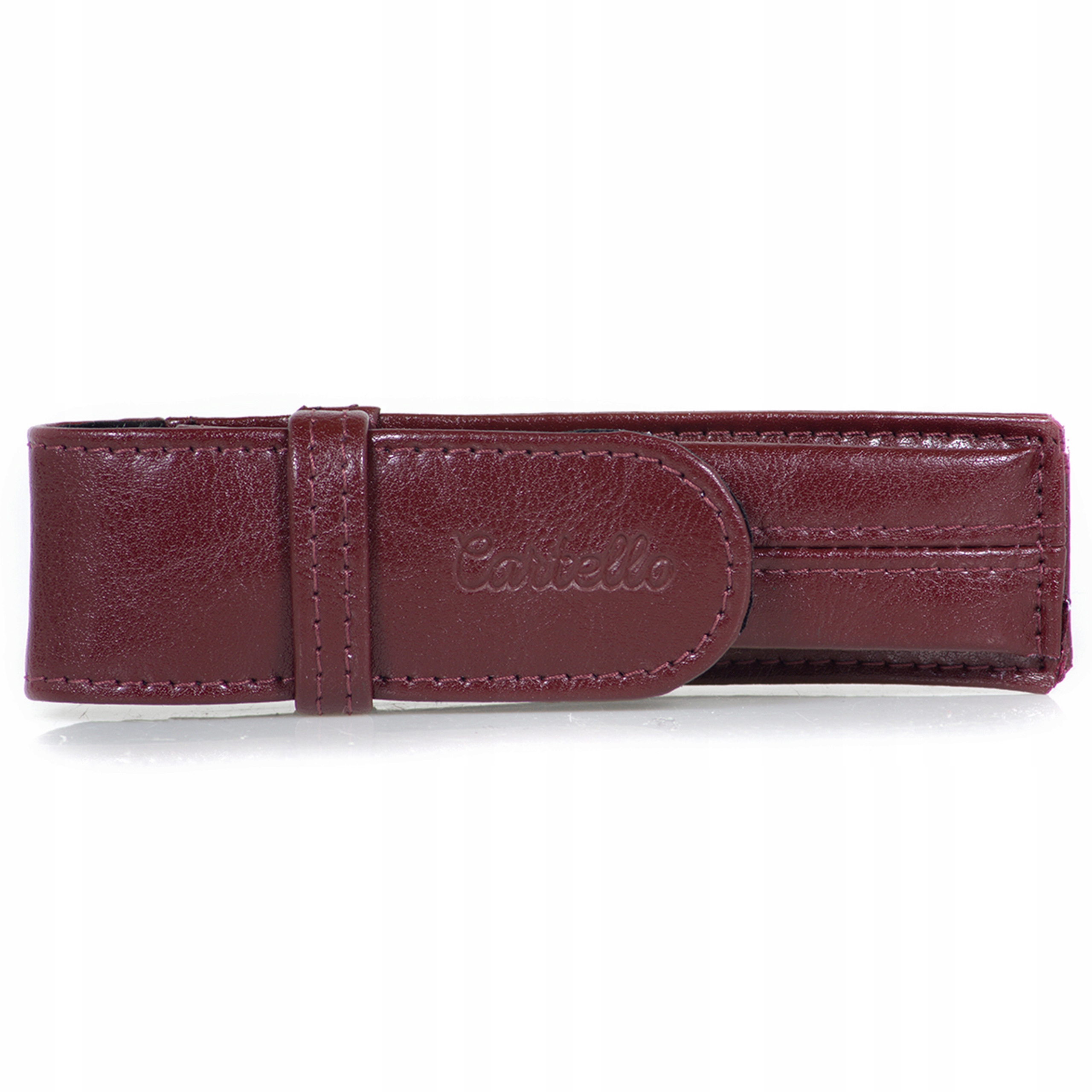 

Piórnik Skórzany wiśniowy etui Cartello G-460-5