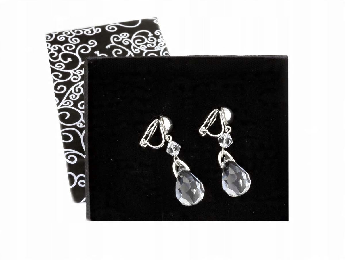 

- 30% Klipsy Srebrne Kryształowe Swarovski Krótkie