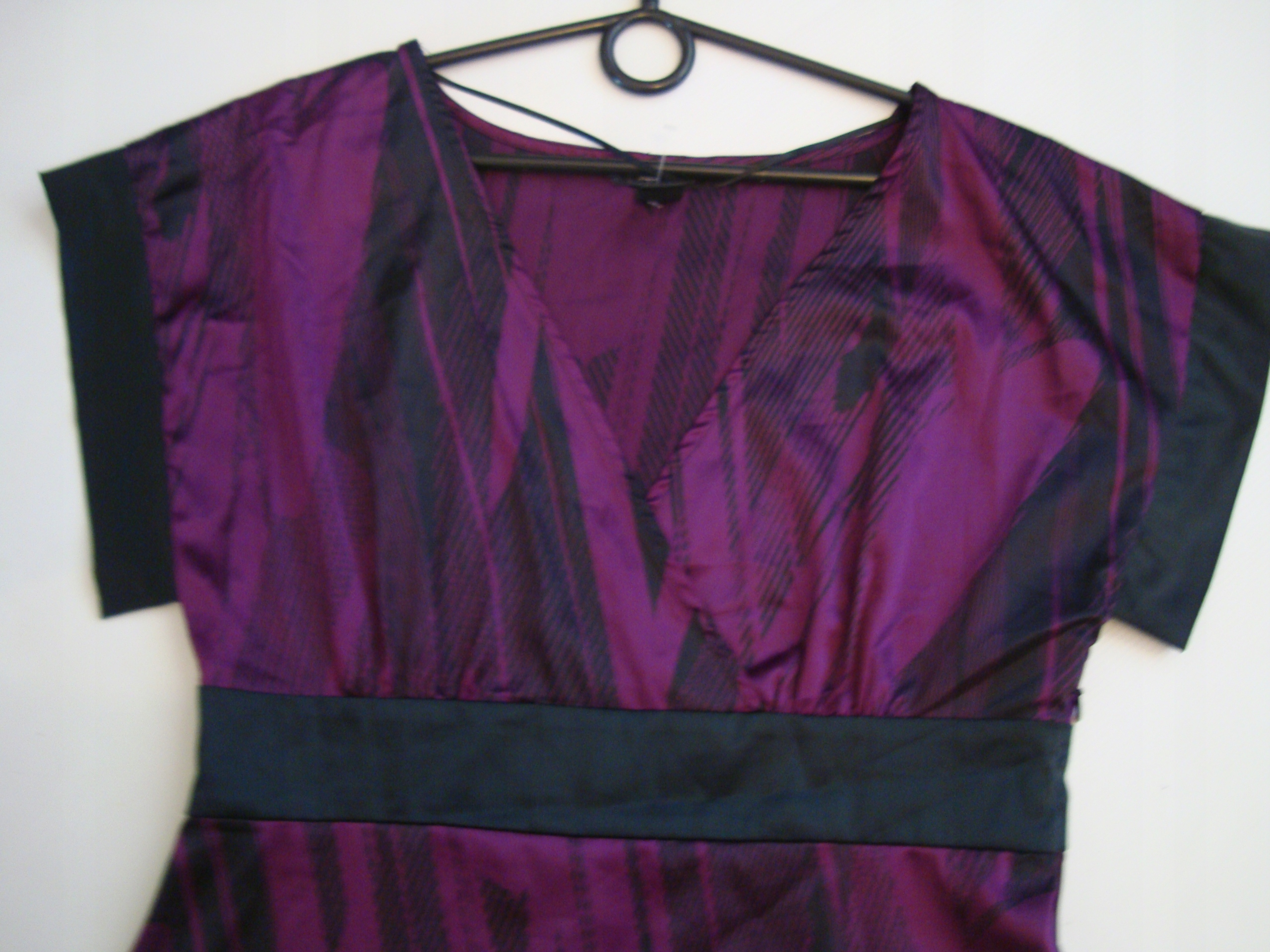 SATYNOWA bluzka tunika H&M r.40 Linia regular