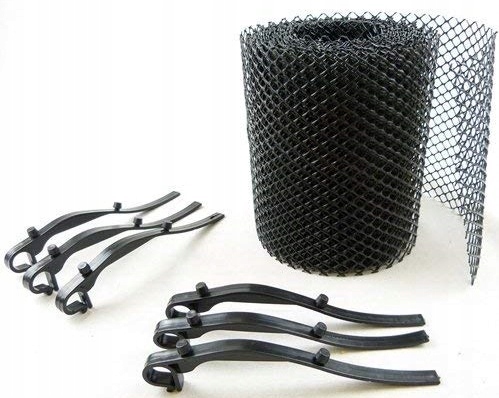 SIATKA NA RYNNE OCHRONNA PRZECIW LIŚCIOM 6M Z KLIPSAMI CZARNA Kod producenta OCHRONNA OSŁONA UCHWYTY LIŚCIE