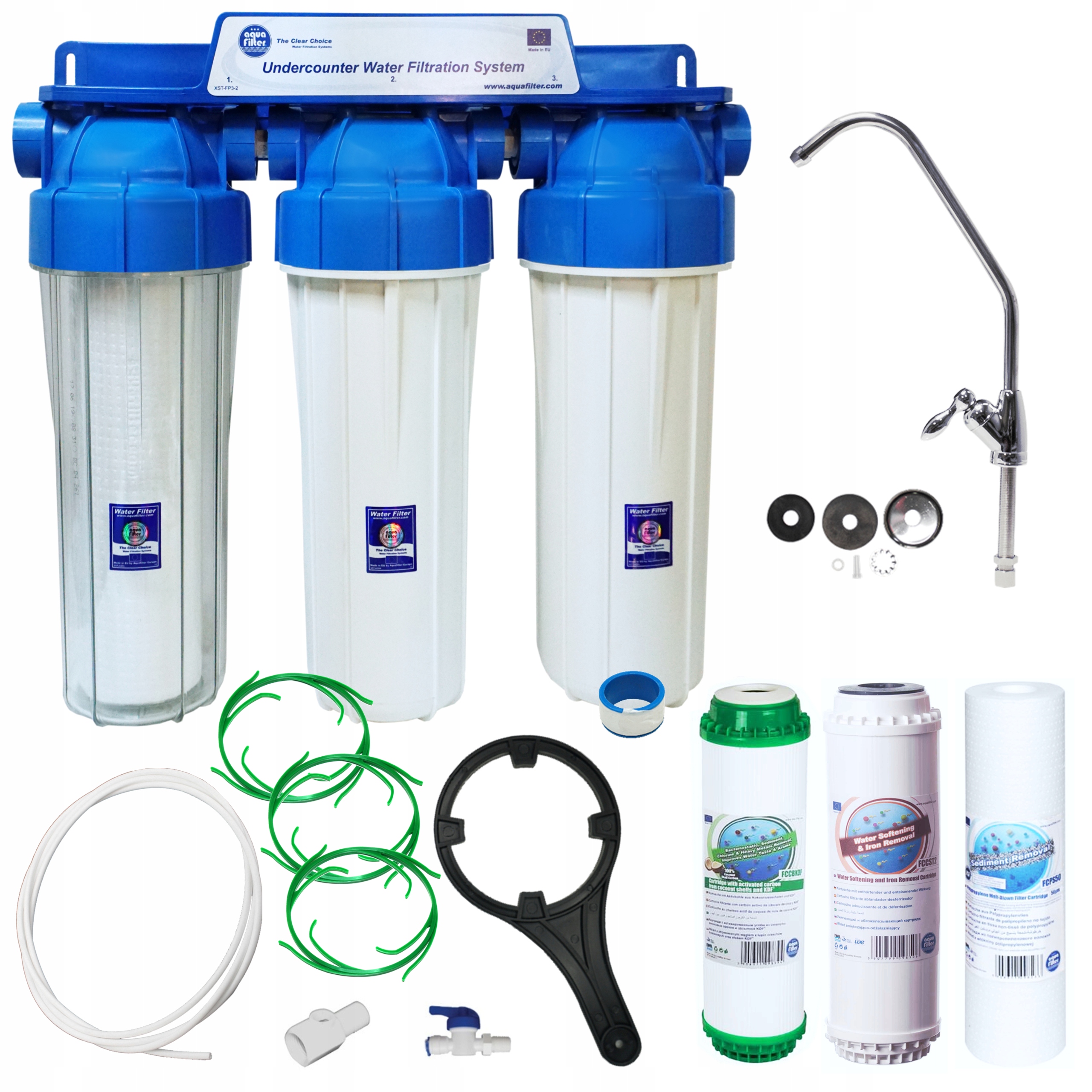 

FP3-K1N Aquafilter Filtr Do Wody Pod Zlew Kdf