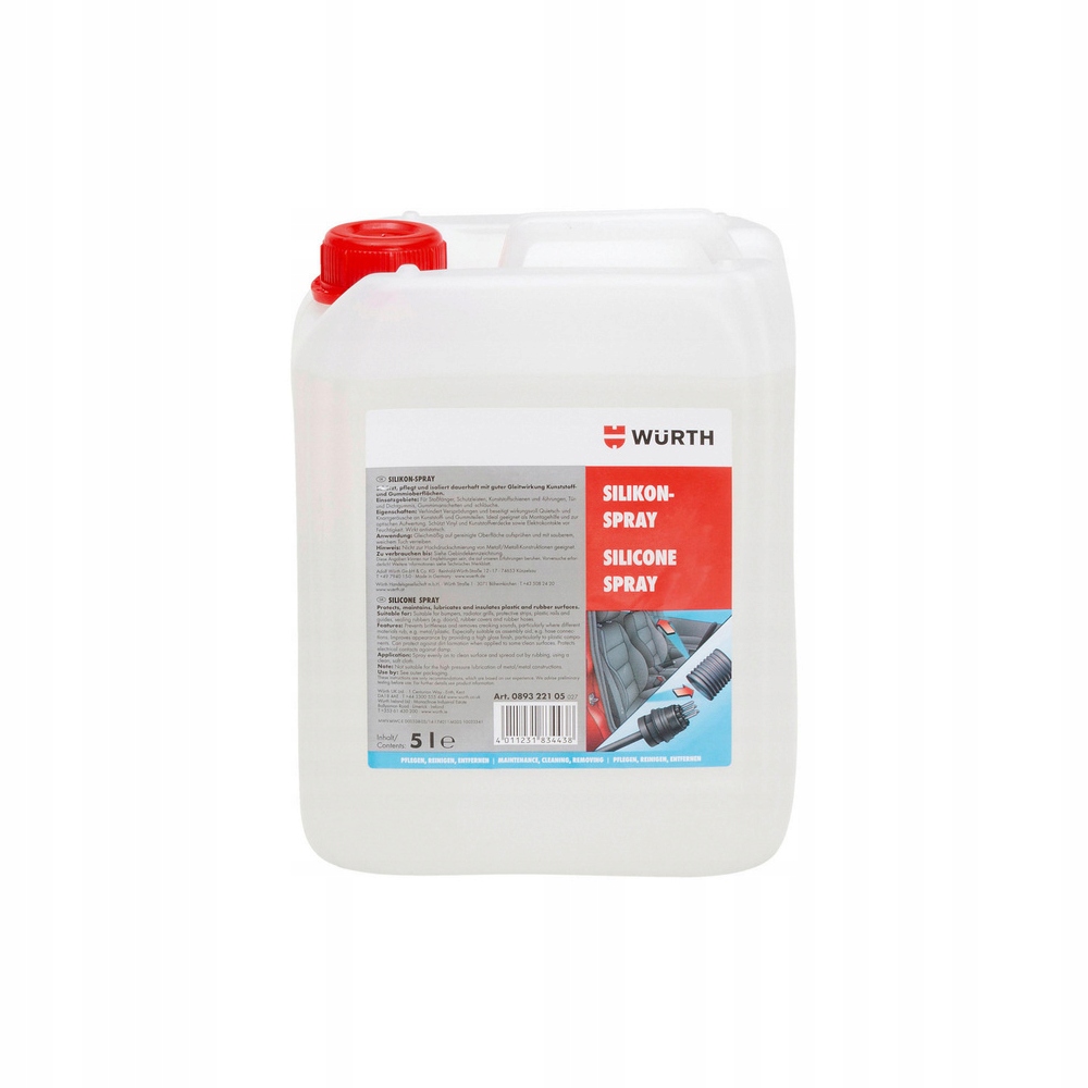 WURTH SILIKON 5L USZCZELNIA CHRONI