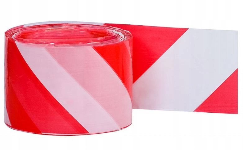 

Folia ostrzegawcza biało czerwona 100mb