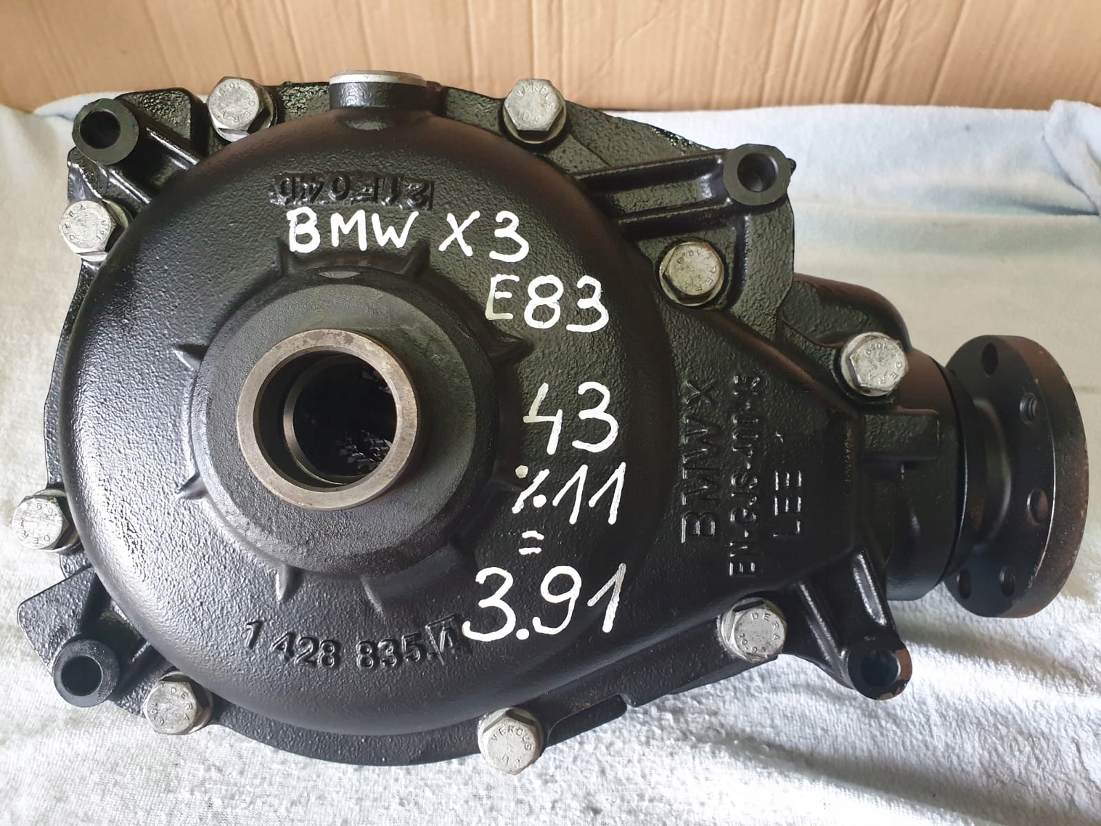 Дифференциал мост дифференциал передний X3 E83 3.91