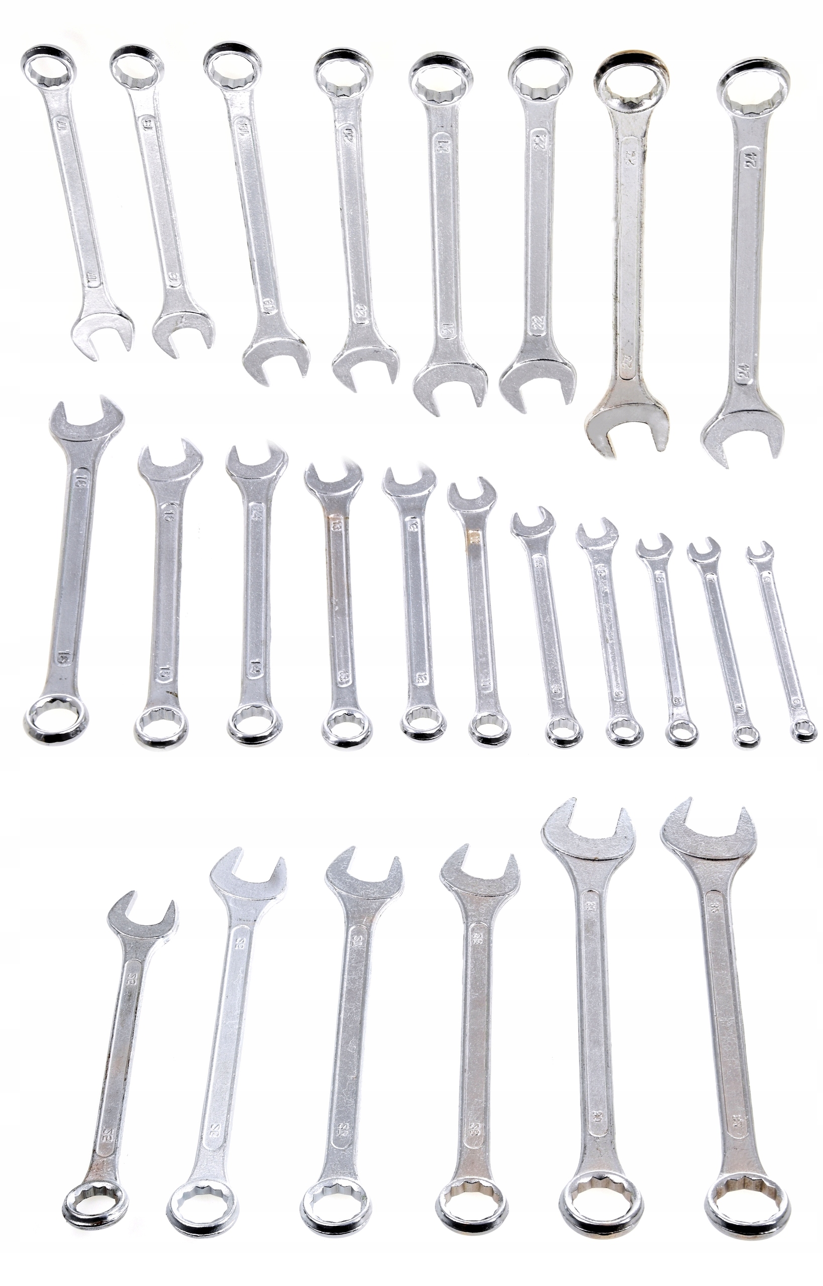 KLUCZE PLASKIE PLASKO OCZKOWE ZESTAW 6 32 MM 25 el Number of Elements sets