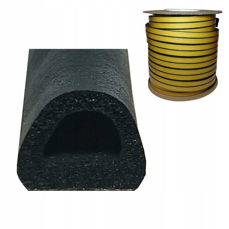 

Uszczelka samoprzylepna do okien D 12x10mm Czarna