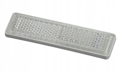 ODBLASK ODBLASKI PRZYKLEJANY WĄSKI BIAŁY 6,9x2