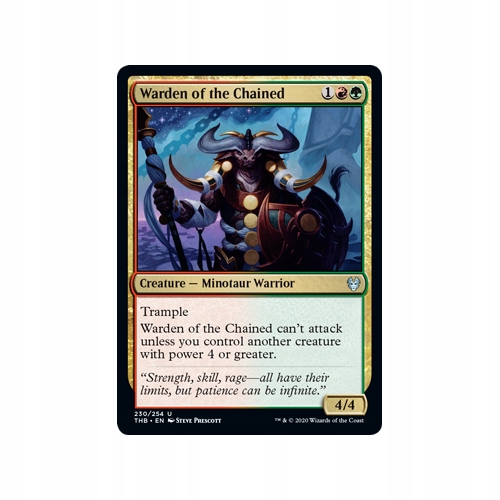 Mtg 4x Warden of the Chained (Uncommon)