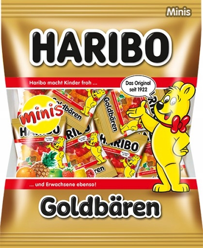 HARIBO ŻELKI GOLDBAREN MINIS PACZUSZKI MINI 250g Z NIEMIEC NIEMIECKIE