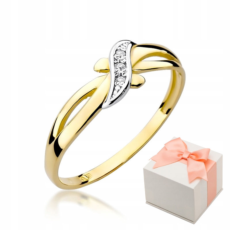 

Złoty Pierścionek 585 Zaręczynowy Brylant Grawer