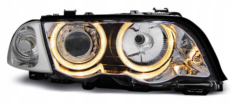 BMW 3 E46 98-01 SEDAN LAMPY reflektory CHROM ringi Producent części CTS Tuning