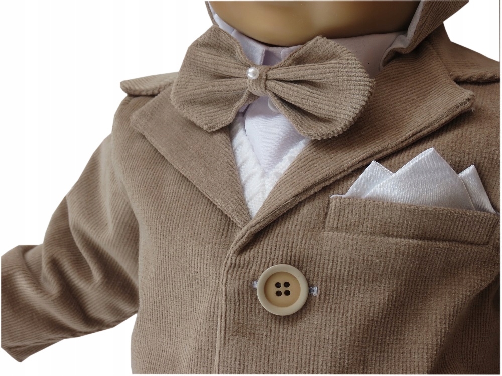 UBRANKO DO CHRZTU GARNITUREK KOMPLET CHRZEST R74 Kolor brązowy