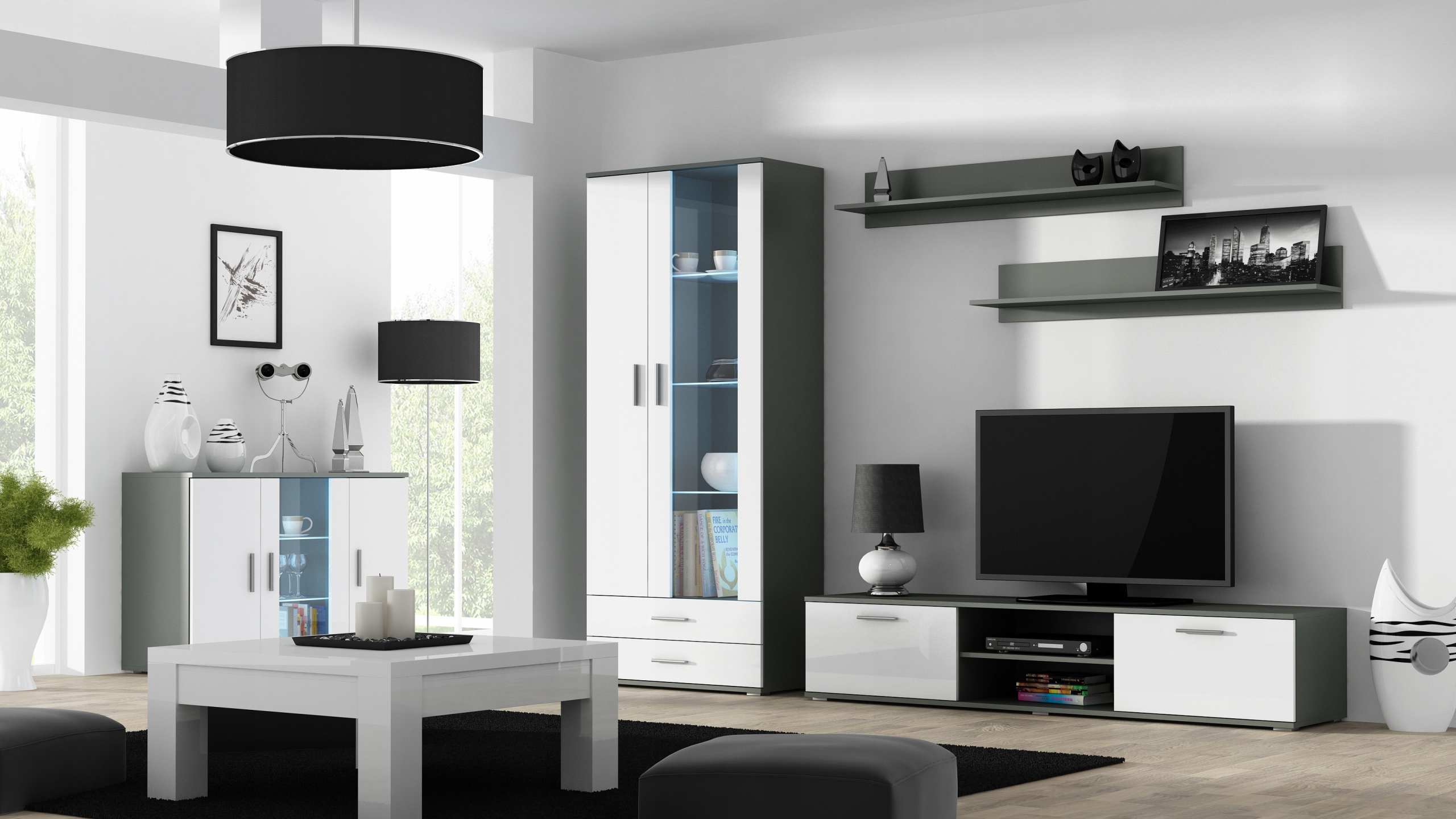 

Zestaw Soho 9- front wysoki połysk Led- Cama Meble