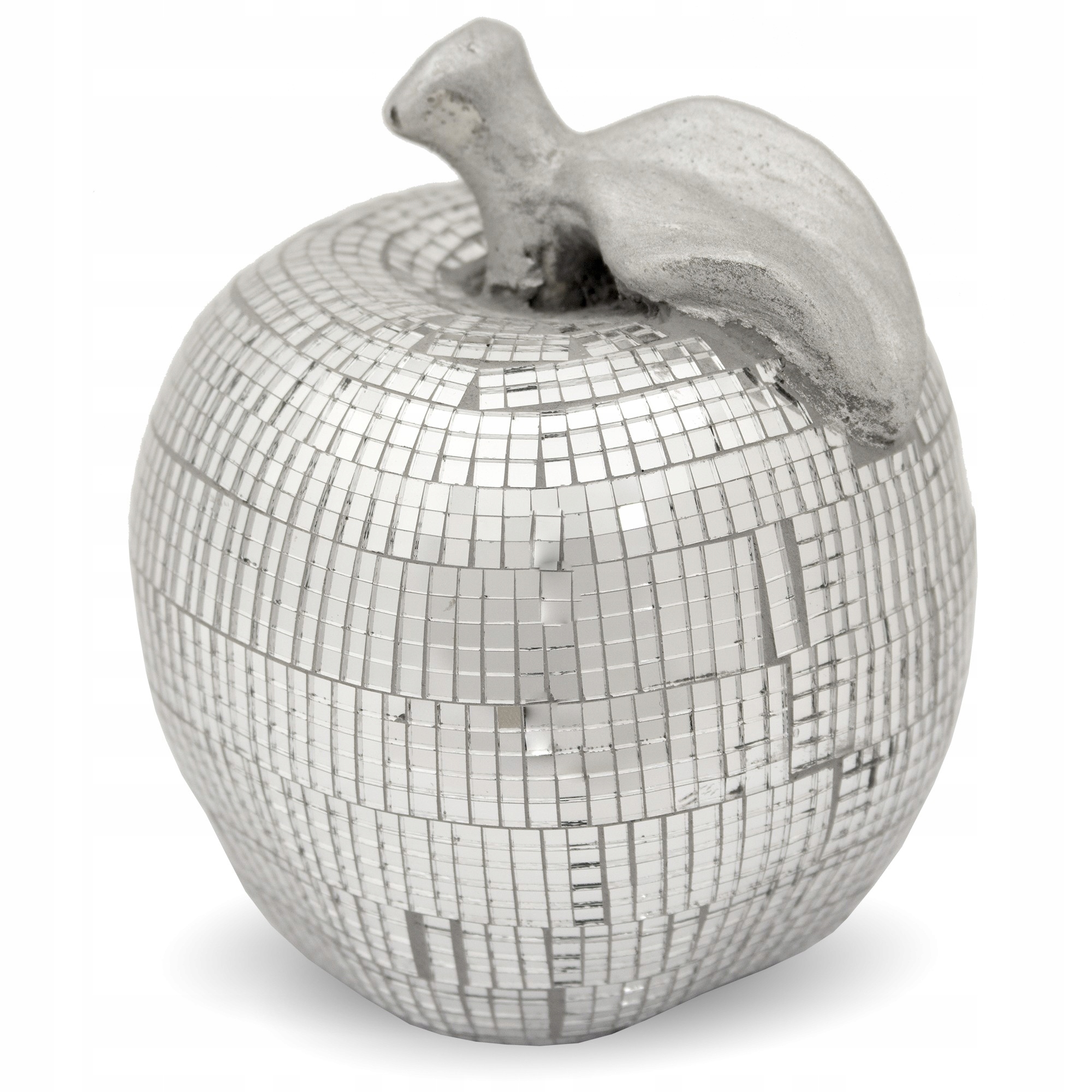 

Dekoracja Glamour lustrzana szklana srebrna