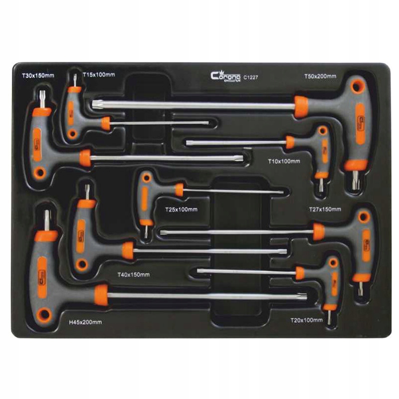 CORONA TORXY UCHWYT "T" 9 SZT. C 1227