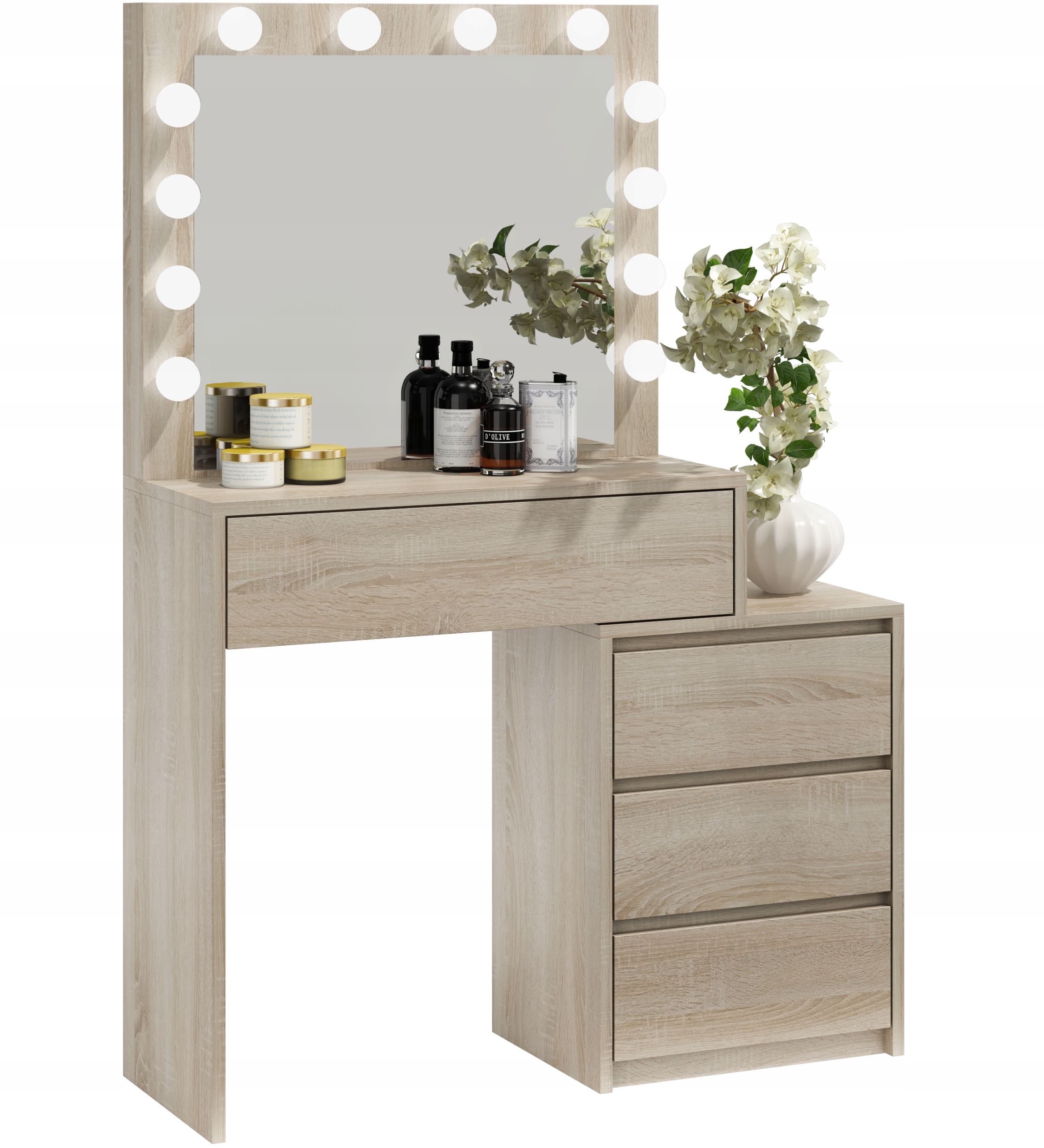 

Toaletka 12 Led Z Żarówkami Do Makijaż T2 Sonoma