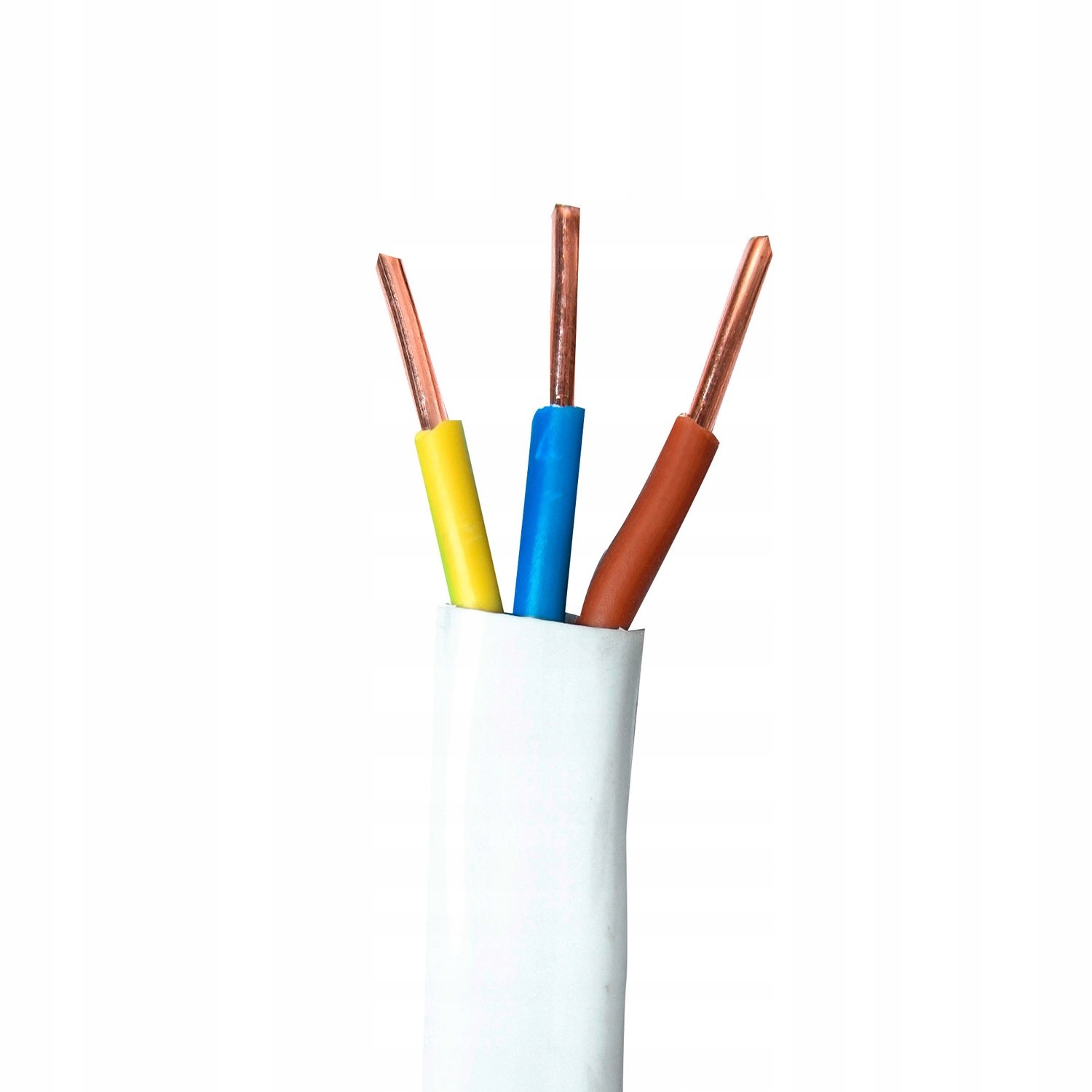 

Kabel przewód YDYp 3x1,5mm 450/750V Biały 1MB