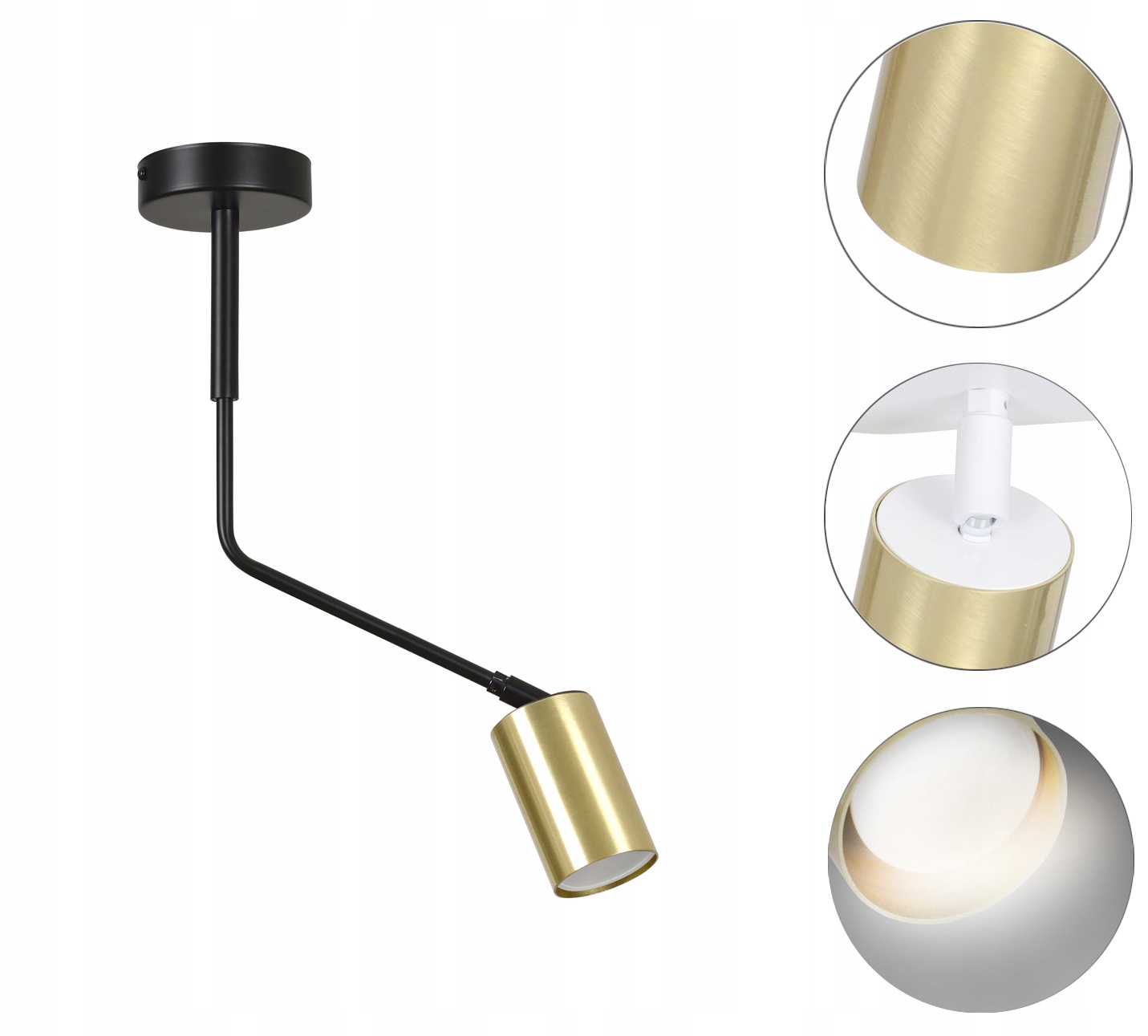 PLAFON SUFITOWY SPOT HALOGEN ŻYRANDOL VERNO LED Materiał dominujący metal