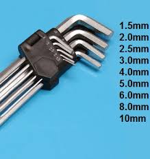 

Zestaw kluczy imbusowych 9 sztuk(1,5mm-10mm)
