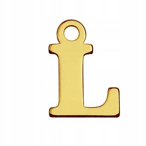 

Złota Zawieszka literka L celebrytka srebro 925