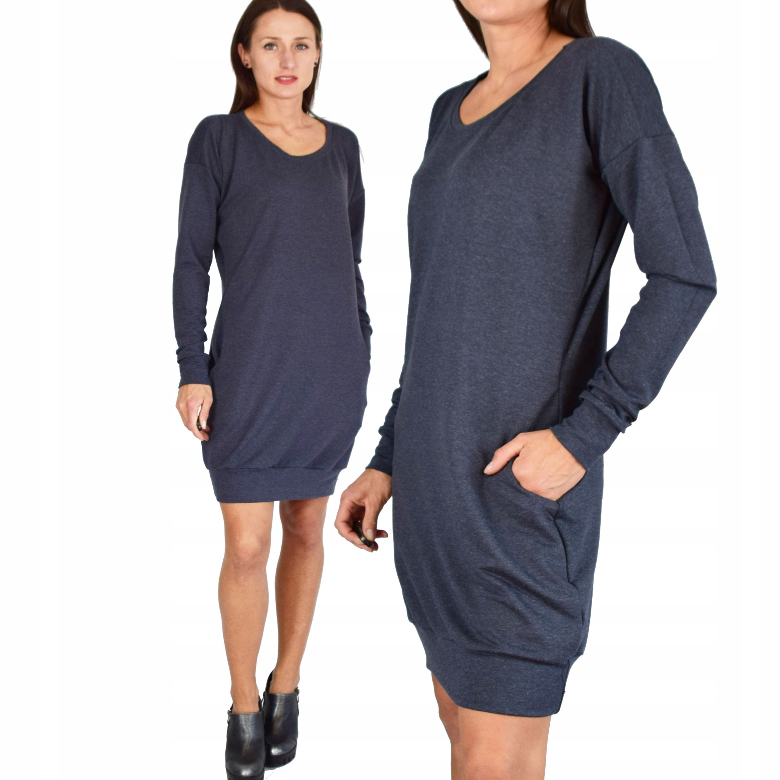 

XL Carmen bluza tunika kieszenie Collibri 849 Pl