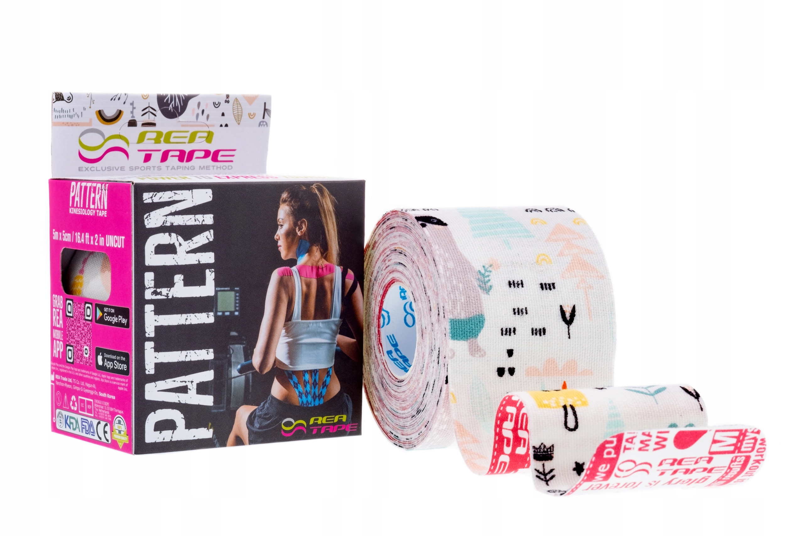 

Taśma Tejp Kinesiology Rea Tape PLASTRY3NS forest