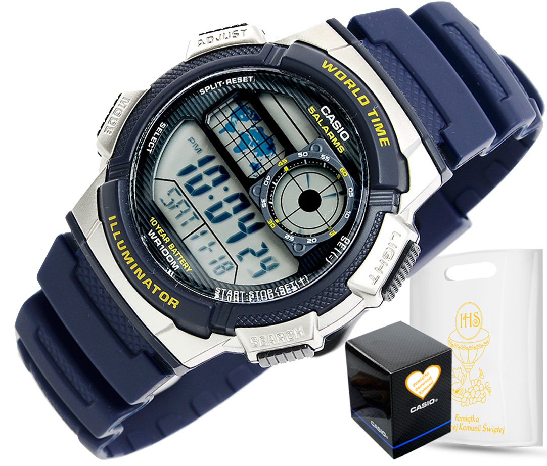 

Zegarek komunijny Casio chłopca Komunia pudełko