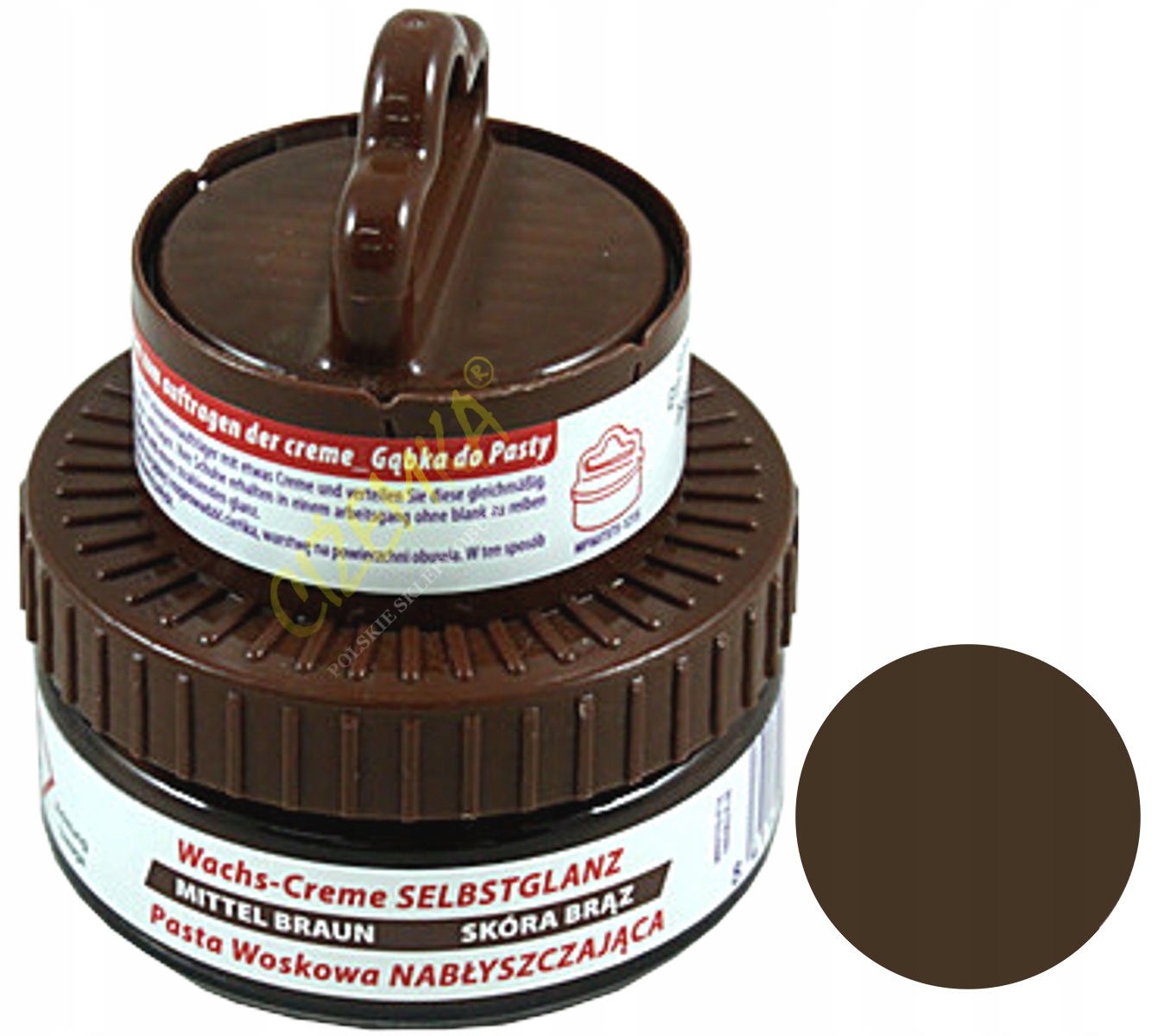 PALC PASTA KREM WOSKOWY SKÓR BUTÓW BRĄZOWY ŚREDNI