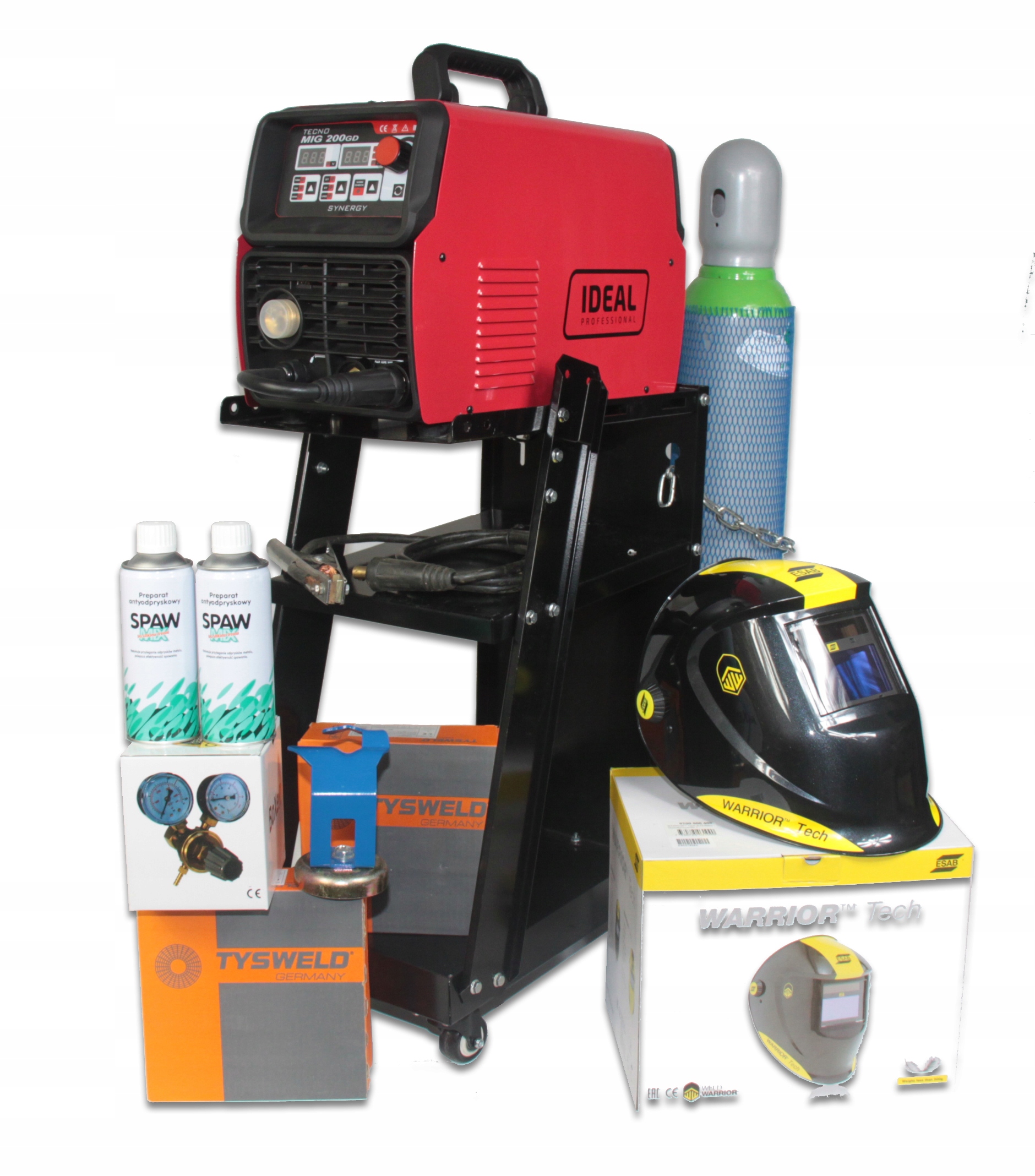 ЗВАРЮВАЛЬНИЙ КОМПЛЕКТ MIG IDEAL TECNOMIG 200GD