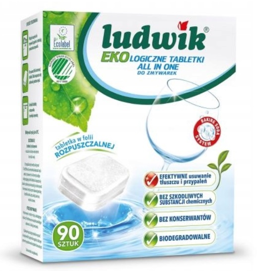 

Tabletki do Zmywarek All in One Ludwik Eko 90szt
