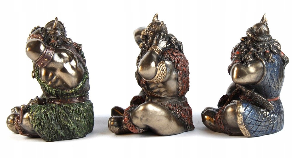 WIKING WIKINGOWIE FIGURKA NIE MÓWI NIE SŁYSZY NIE WIDZI Wysokość produktu 10 cm