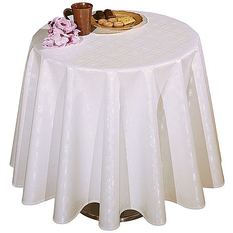 CERATA biała w białą KRATKĘ flizelinowa 140 cm