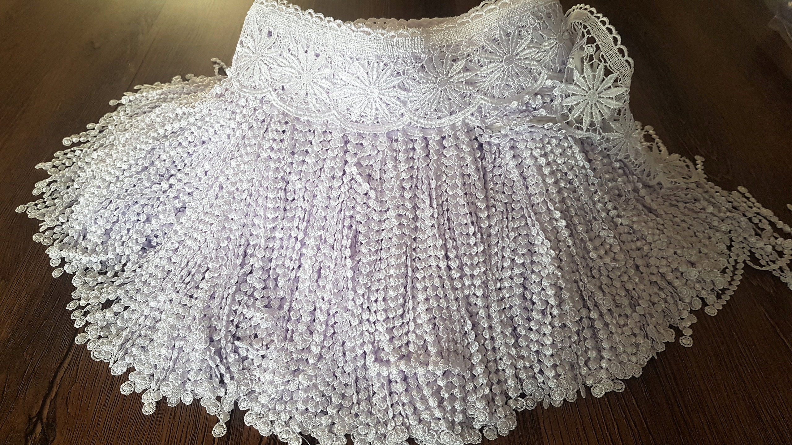 

Gipiura Frędzle Koronka Biała 30 Firana Ornament