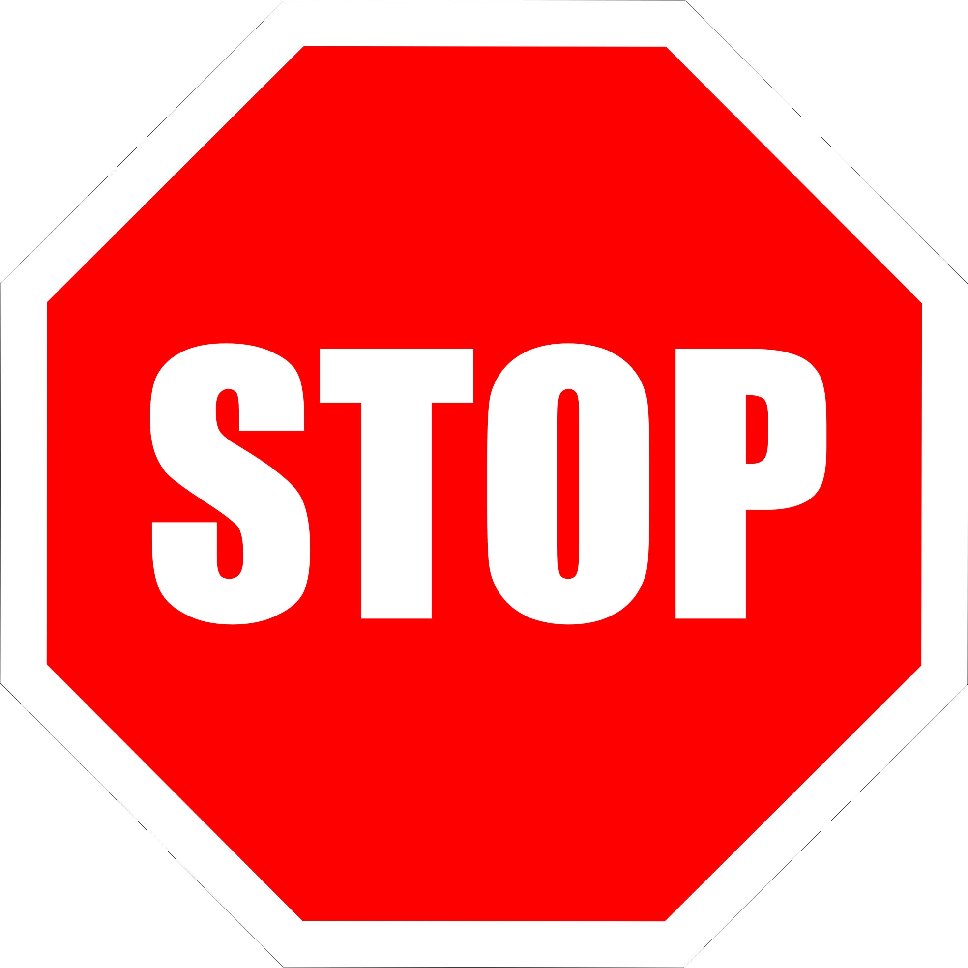 

Tabliczka Informacyjna Znak Stop 30x30