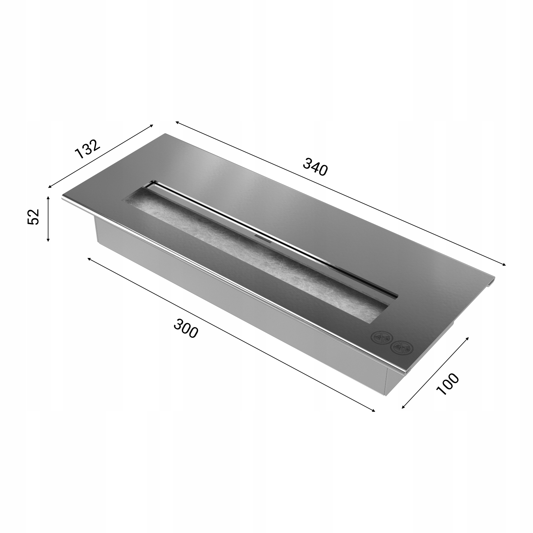 BIOCOMINEK 650X1500 JULIET BIO камин + халява~ Bio Cartridge Capacity 1 л