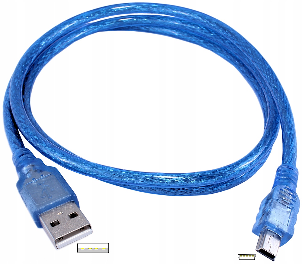 

Kabel Mini Usb MiniUSB 1m Nawigacja Aparat MP3
