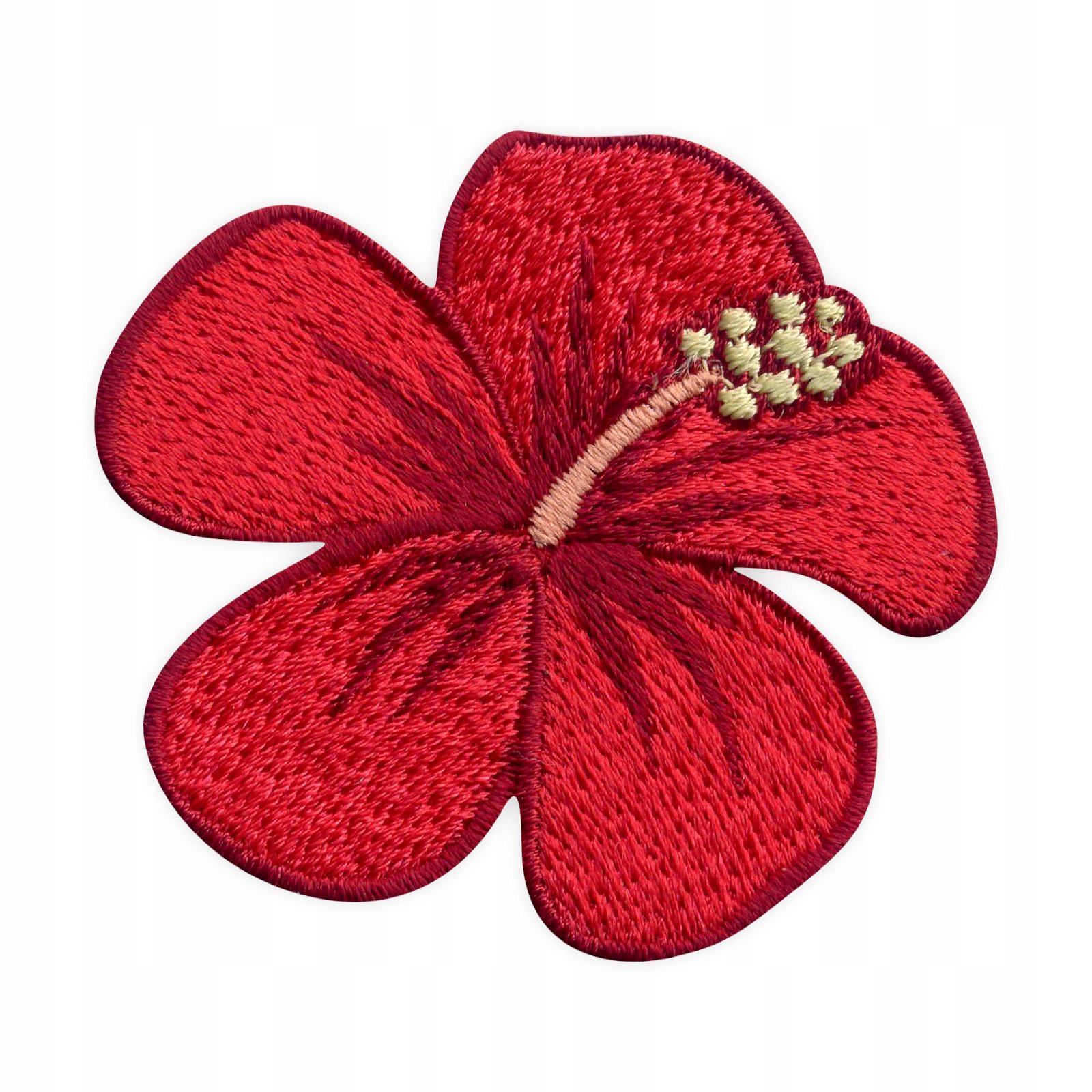 

Naszywka -Kwiat hibiskus- czerwony haftowany kwiat