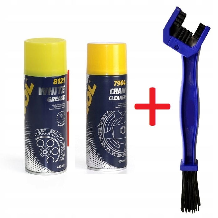 Zestaw do konserwacji łańcucha Mannol Szczotka