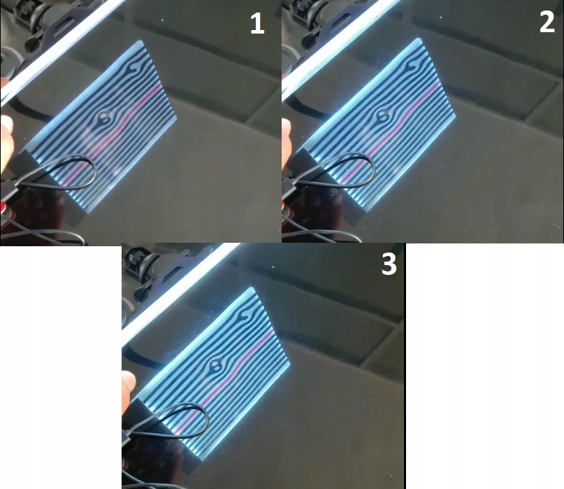 Tablica refleksyjna LED PDR liniowa na wgniecenia Producent code TR1PDR