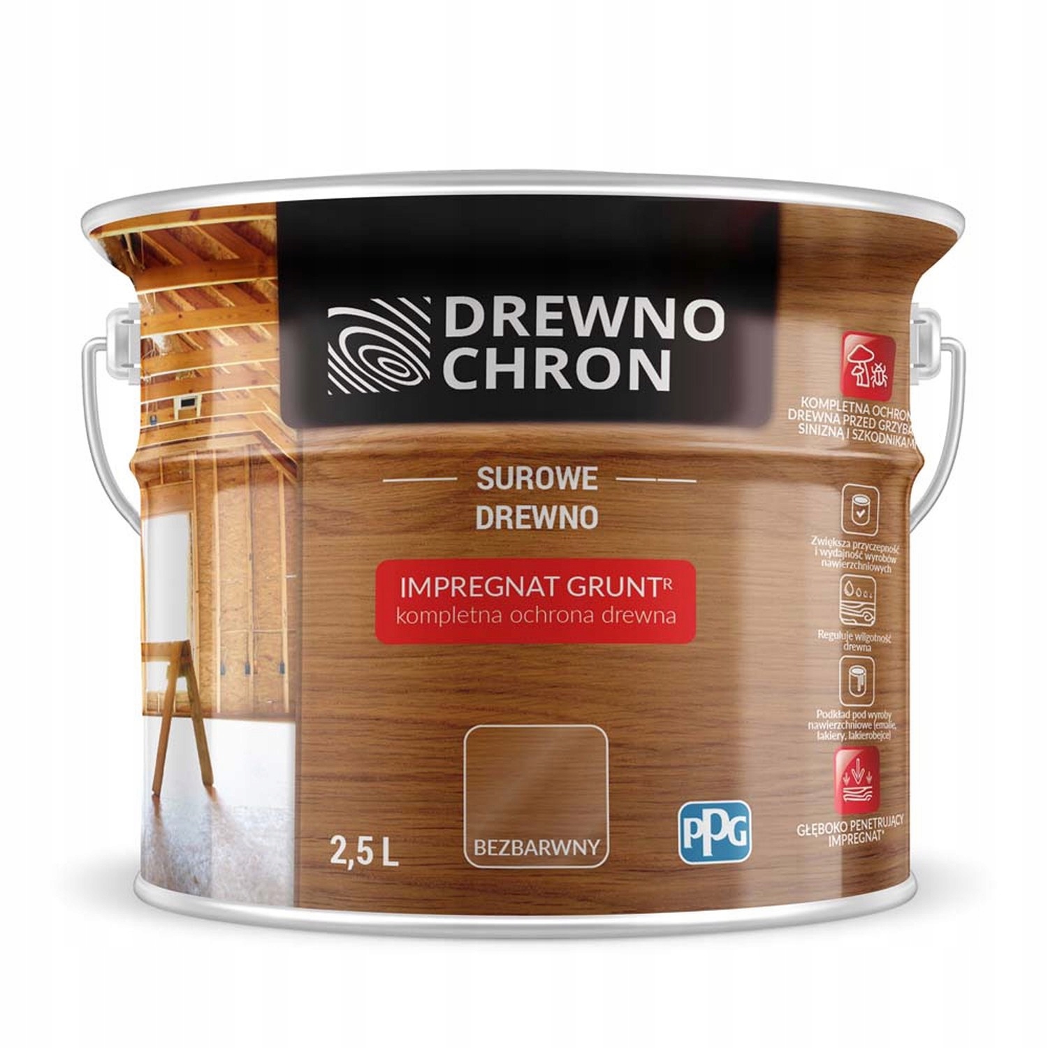 

Drewnochron Impregnat Grunt 2,5L Bezbarwny