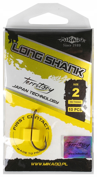 Haczyki Mikado Territory Nr.8/10 szt Long Shank