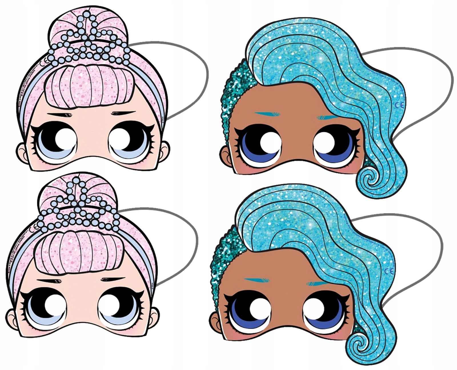 

Maski Papierowe Lol SURPRISE-6 SZTUK-0542