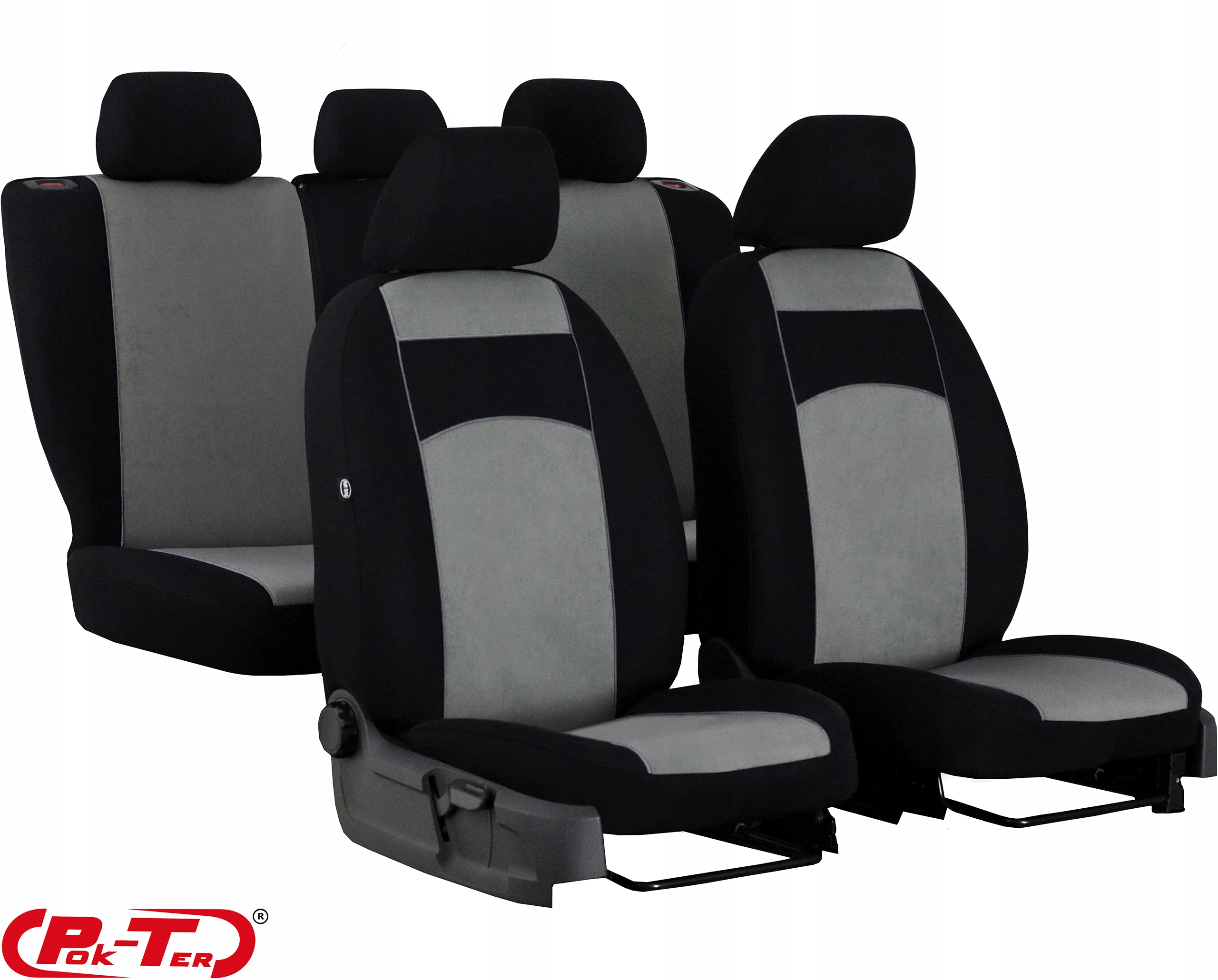 WELUROWE POKROWCE SAMOCHODOWE NA FOTELE SIEDZENIA Model Tuning 100%