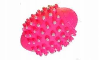 

Zabawka piłka gryzak pink psa z piszczałką 9 cm
